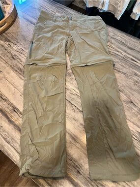 Columbia Women’s Omni-Shield Convertible Hiking Pants Size 12 Reg Olive Green